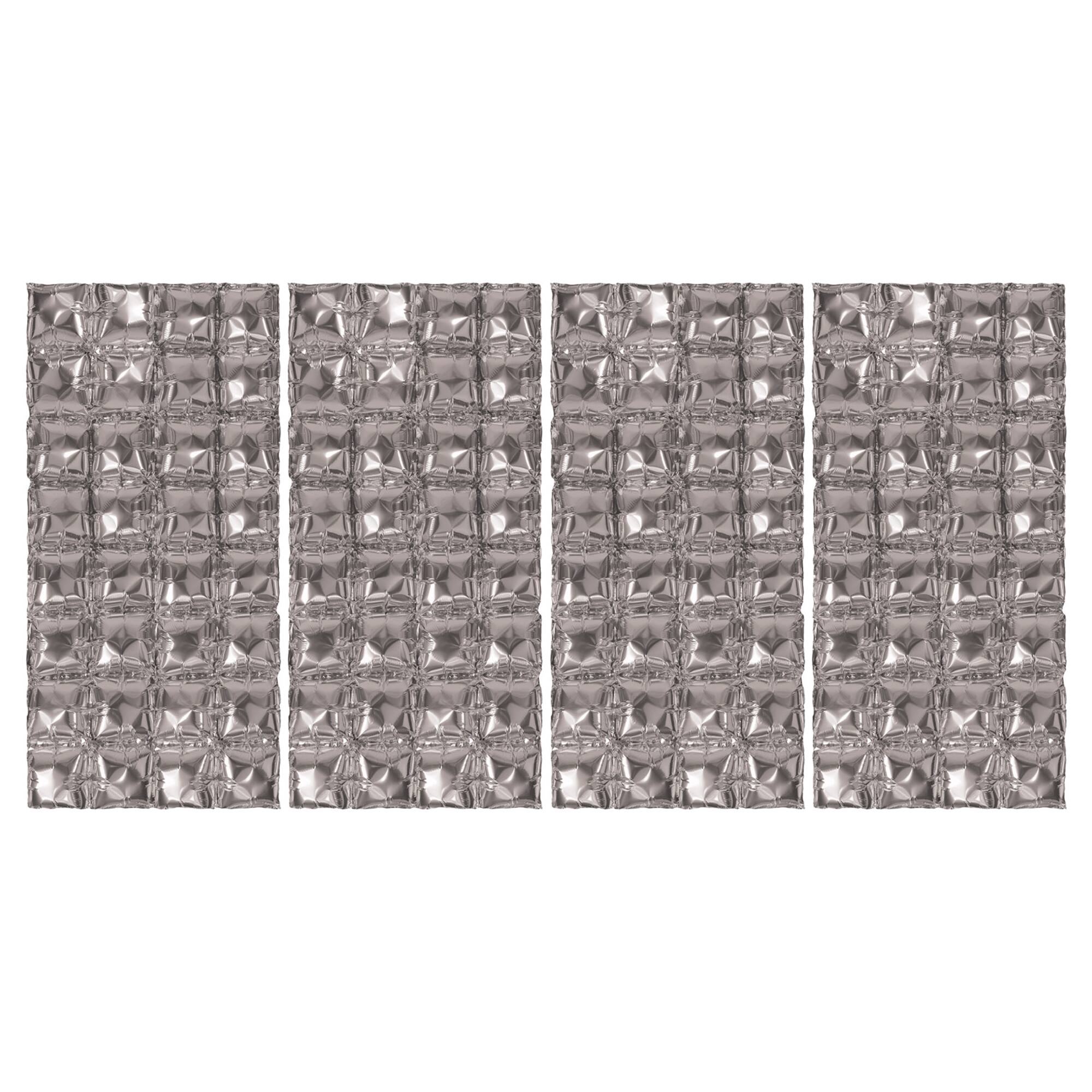 Beistle Silver Foil Balloon Backdrops